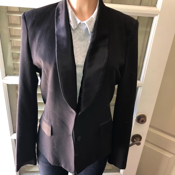 GOD SAVE LA| black blazer with satin lapels| L - Picture 2 of 8